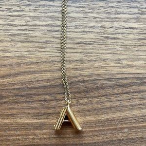 Louis Vuitton “A” necklace